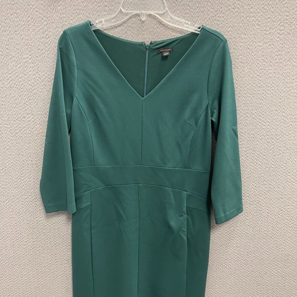 Ann Taylor v-neck sheath dress